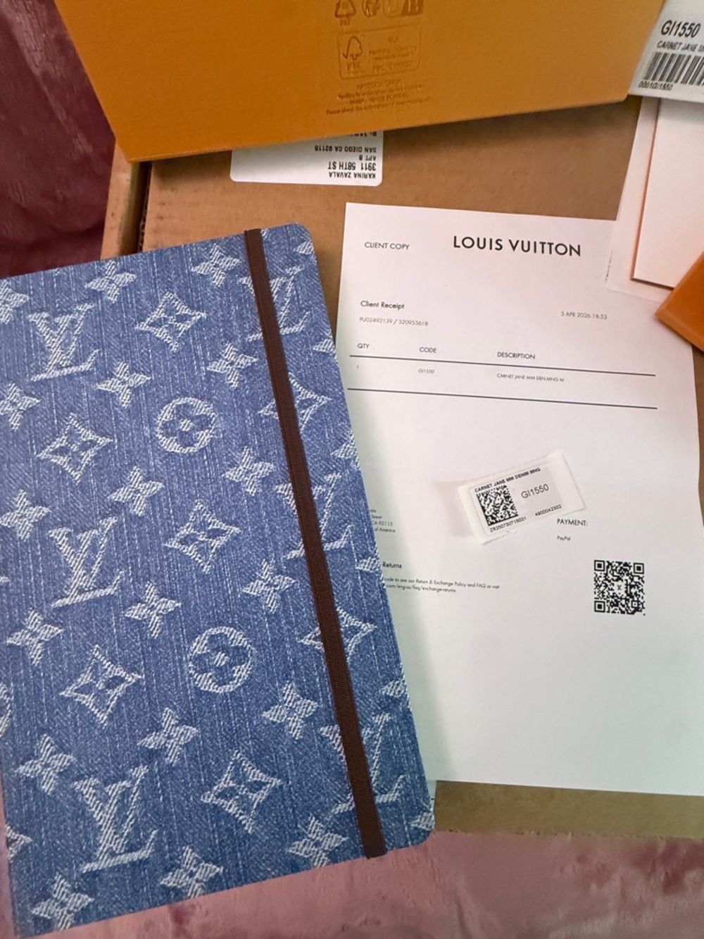 Limited Edition Louis Vuitton Jane Notebook MM Monogram Denim 📘 - Picture 6 of 15